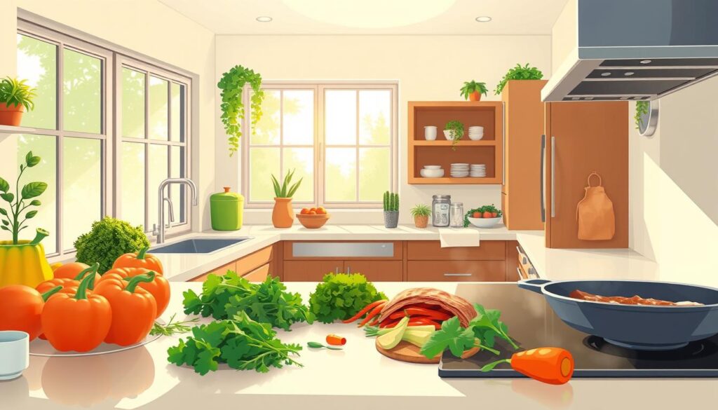 cozinhar em casa